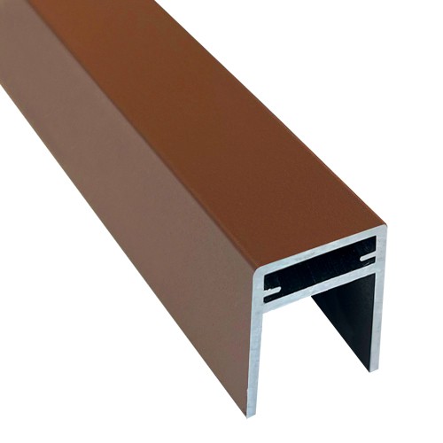 П-профиль Алюминиевый EasyDecking 35x25 Коричневый купить в Шуе П-профиль Алюминиевый EasyDecking 35x25 Коричневый купить в Шуе