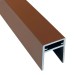 П-профиль Алюминиевый EasyDecking 35x25 Коричневый купить в Шуе