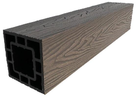 Столб опорный ДПК 3D GardenParkett фактура дерева Венге купить в Шуе Столб опорный ДПК 3D GardenParkett фактура дерева Венге купить в Шуе