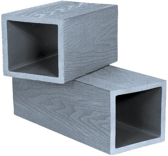 Столб опорный Polivan SINGARAJA 3D фактура дерева, серый купить в Шуе