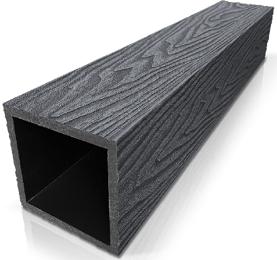 Столб ДПК 3D GardenParkett фактура дерева Графит купить в Шуе Столб ДПК 3D GardenParkett фактура дерева Графит купить в Шуе