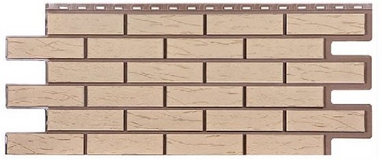 Фасадная панель T-Сайдинг-Кирпич Саман Пустынный купить в Шуе Фасадная панель T-Сайдинг-Кирпич Саман Пустынный купить в Шуе