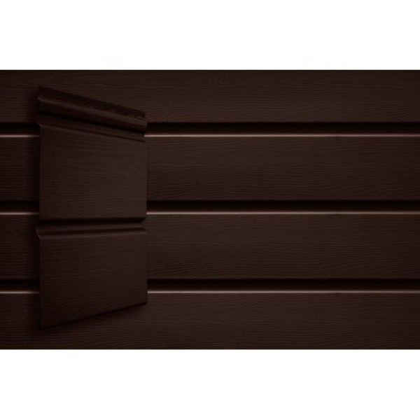 Виниловый сайдинг Grand Line Double-Брус Тёмный Дуб купить в Шуе Виниловый сайдинг Grand Line Double-Брус Тёмный Дуб купить в Шуе