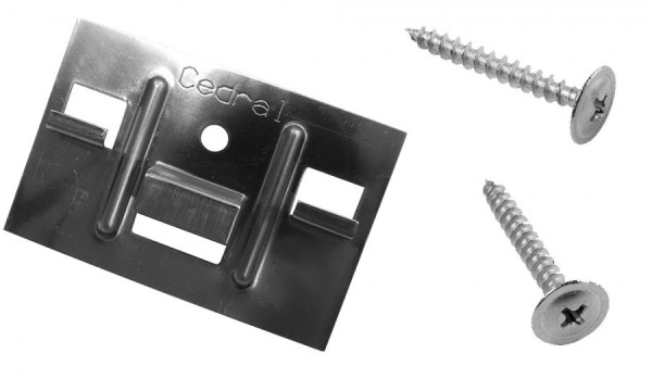 КЛЯММЕР + САМОРЕЗЫ 3,9Х30ММ ДЛЯ CEDRAL CLICK 250 ШТ (ПО ДЕРЕВУ) купить в Шуе КЛЯММЕР + САМОРЕЗЫ 3,9Х30ММ ДЛЯ CEDRAL CLICK 250 ШТ (ПО ДЕРЕВУ) купить в Шуе