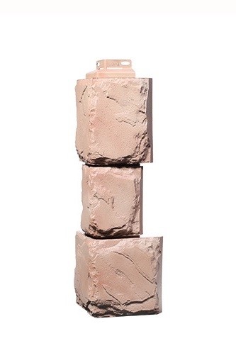 Угол Фасайдинг Серия «Камень крупный» Терракотовый купить в Шуе Угол Фасайдинг Серия «Камень крупный» Терракотовый купить в Шуе