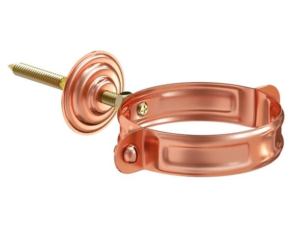 Водосток Aquasistem, система 125x90 - Хомут для крепления трубы медный d90мм купить в Шуе Водосток Aquasistem, система 125x90 - Хомут для крепления трубы медный d90мм купить в Шуе