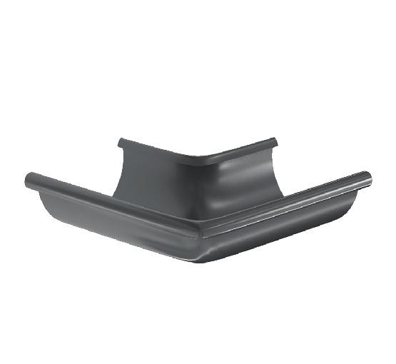 Водосток Aquasistem, система 150/100 -  Угол желоба, наружный 90° RAL 7024 Тёмно-серый купить в Шуе Водосток Aquasistem, система 150/100 -  Угол желоба, наружный 90° RAL 7024 Тёмно-серый купить в Шуе