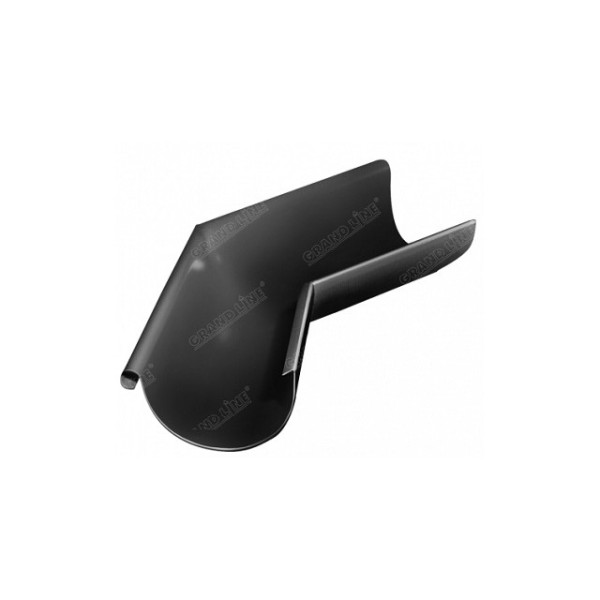 Водосток Grand Line 125x90 – Угол наружный 135° RAL 9005 купить в Шуе Водосток Grand Line 125x90 – Угол наружный 135° RAL 9005 купить в Шуе