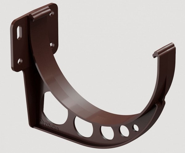 Кронштейн желоба ПВХ Docke STANDART Тёмно-коричневый купить в Шуе