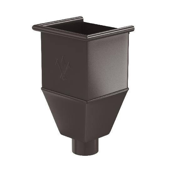 Водосток Aquasistem, система 125x90 - Воронка_водосборная удлиненая RR 32 Тёмно-Коричневый купить в Шуе Водосток Aquasistem, система 125x90 - Воронка_водосборная удлиненая RR 32 Тёмно-Коричневый купить в Шуе