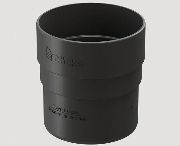 Муфта соединительная ПВХ Docke STANDART серый купить в Шуе Муфта соединительная ПВХ Docke STANDART серый купить в Шуе