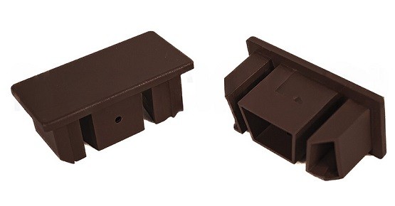 Заглушка для перил торцевая из алюминия GardenParkett Венге купить в Шуе Заглушка для перил торцевая из алюминия GardenParkett Венге купить в Шуе