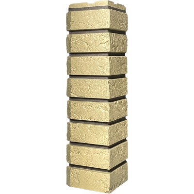 Угол наружный ДАЧНЫЙ Серия Баварский кирпич Песочный