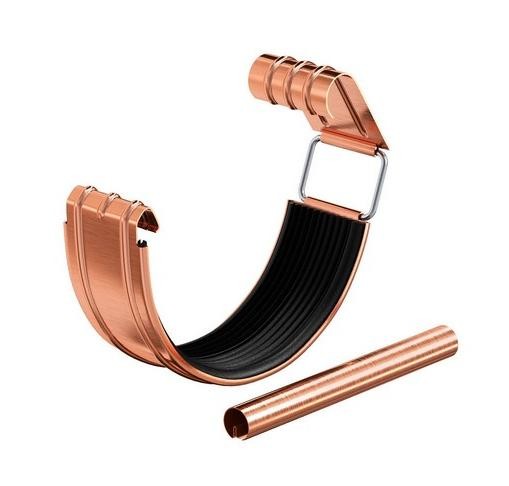 Водосток Aquasistem, система 150/100 - Соединитель желоба с уплотнителем медный купить в Шуе