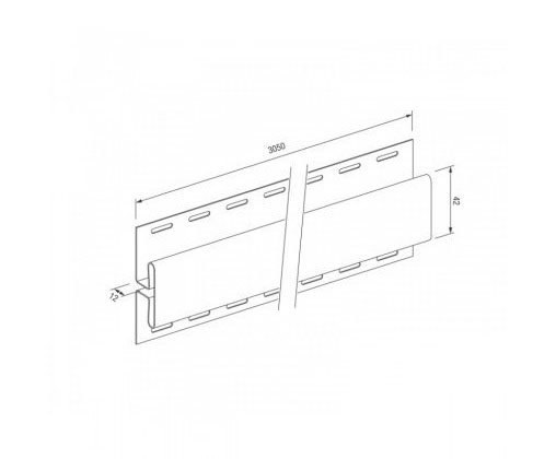 H-профиль для винилового сайдинга VOX STANDART купить в Шуе