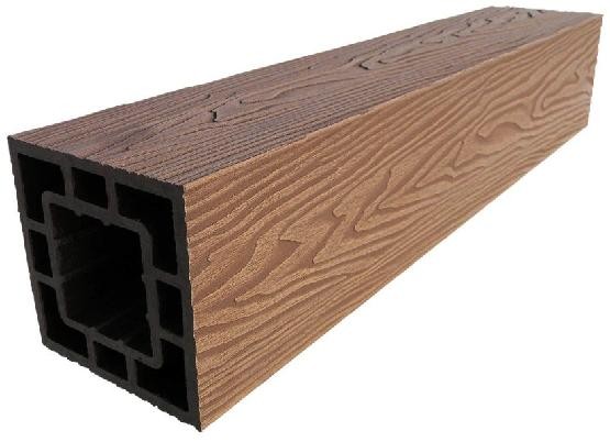 Столб опорный ДПК 3D GardenParkett фактура дерева Светло-коричневый купить в Шуе Столб опорный ДПК 3D GardenParkett фактура дерева Светло-коричневый купить в Шуе