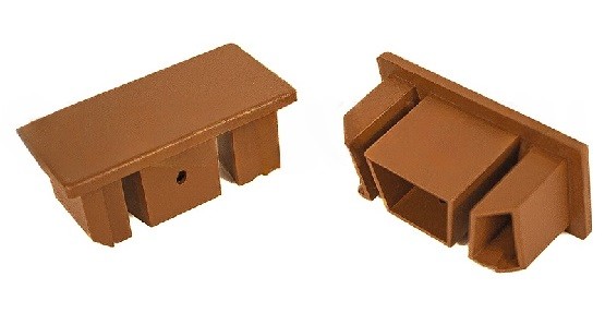 Заглушка для перил торцевая из алюминия GardenParkett Орех купить в Шуе Заглушка для перил торцевая из алюминия GardenParkett Орех купить в Шуе