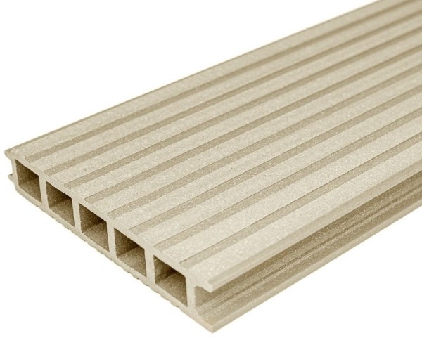 Террасная доска из ДПК бесшовная holzhof, Слоновая кость купить в Шуе Террасная доска из ДПК бесшовная holzhof, Слоновая кость купить в Шуе