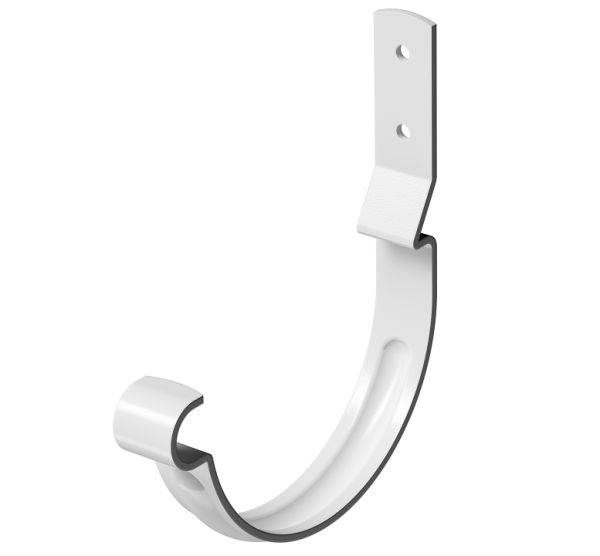 Карнизный крюк короткий D125 (гнутый) Döcke STAL PREMIUM Пломбир, (RAL 9010) купить в Шуе