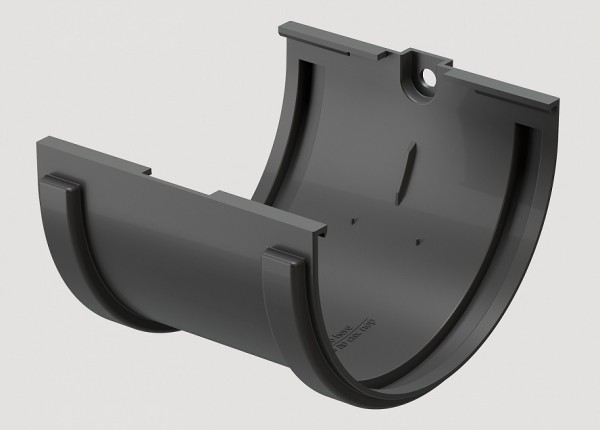 Соединитель желобов ПВХ Docke STANDART серый купить в Шуе