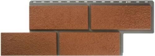 Фасадная панель Альта-Профиль Неаполитанский камень - Терракотовый купить в Шуе