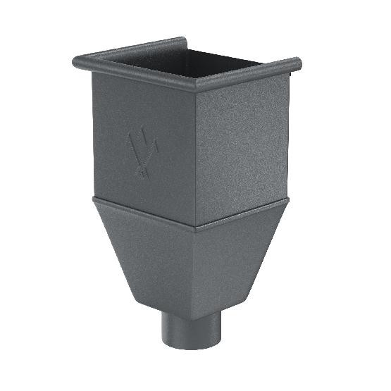 Водосток Aquasistem, Система 150/100 - Воронка_водосборная удлиненая RR 23 Маренго matt купить в Шуе