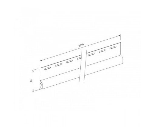 Стартовый профиль для винилового сайдинга VOX STANDART купить в Шуе Стартовый профиль для винилового сайдинга VOX STANDART купить в Шуе