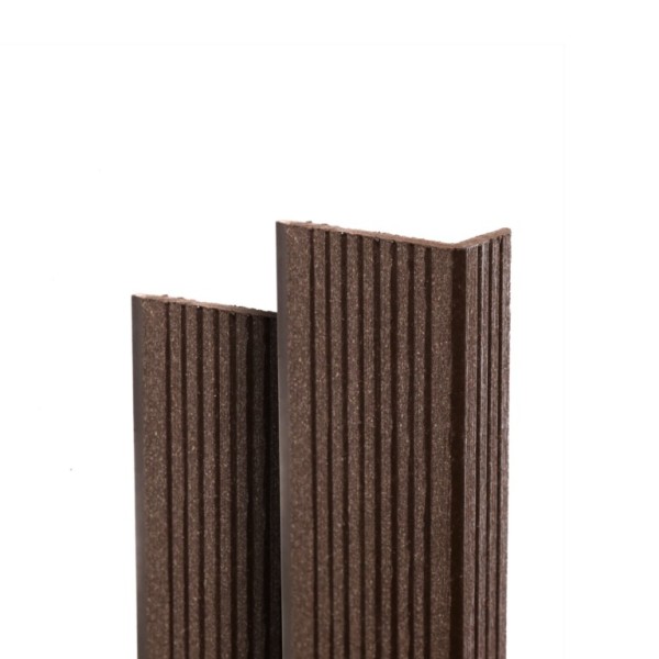Угол торцевой Ecodecking Техно 70х35x3000 Шоколад купить в Шуе