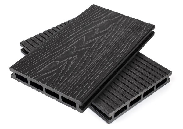 Террасная доская ДПК NanoWood Nature 3D пустотелая Графит купить в Шуе Террасная доская ДПК NanoWood Nature 3D пустотелая Графит купить в Шуе