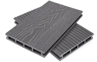 Террасная доская ДПК NanoWood Nature 3D пустотелая Серый