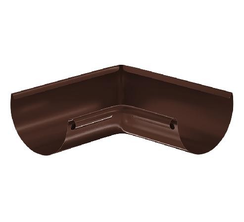 Водосток Aquasistem, система 125x90 - Угол желоба, внутренний 90° RAL 8017 Коричневый купить в Шуе