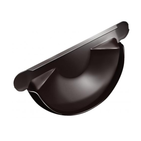 Водосток Grand Line 125x90 – Заглушка желоба RAL 8017 купить в Шуе