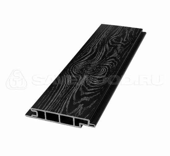 Террасная доска из ДПК SW Padus тангенциальный распил «SaveWood» черный купить в Шуе