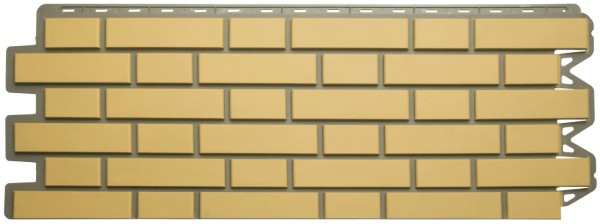 Фасадная панель Альта-Профиль, Кирпич Клинкерный, Желтый купить в Шуе