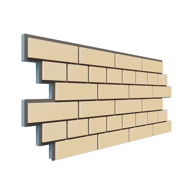 Фасадная термопанель Доломит кирпич 20мм Светло-жёлтый купить в Шуе Фасадная термопанель Доломит кирпич 20мм Светло-жёлтый купить в Шуе