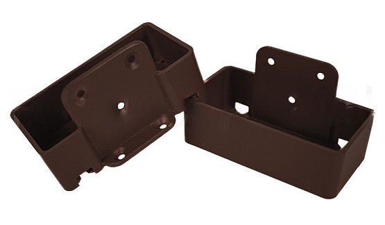 Крепление перил прямое из алюминия GardenParkett Венге купить в Шуе Крепление перил прямое из алюминия GardenParkett Венге купить в Шуе