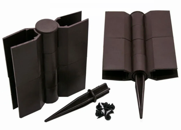 Угловой элемент поворотный, пластиковый от 60° до 300° для доски 150х25 мм из ДПК коричневый Holzhof купить в Шуе Угловой элемент поворотный, пластиковый от 60° до 300° для доски 150х25 мм из ДПК коричневый Holzhof купить в Шуе