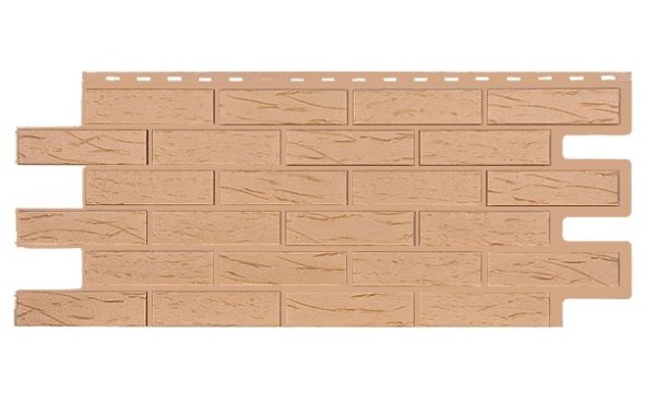 Фасадная панель T-Siding Кирпич Саман Эко Крем купить в Шуе Фасадная панель T-Siding Кирпич Саман Эко Крем купить в Шуе