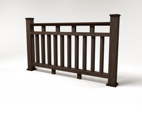 Ограждение из ДПК FG8 венге купить в Шуе