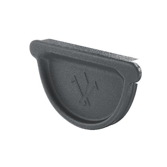 Водосток Aquasistem, Система 150/100 - Заглушка желоба универсальная с резиновым уплотнителем RR 23 Маренго matt купить в Шуе