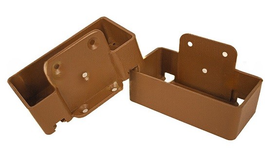 Крепление перил прямое из алюминия GardenParkett Орех купить в Шуе Крепление перил прямое из алюминия GardenParkett Орех купить в Шуе