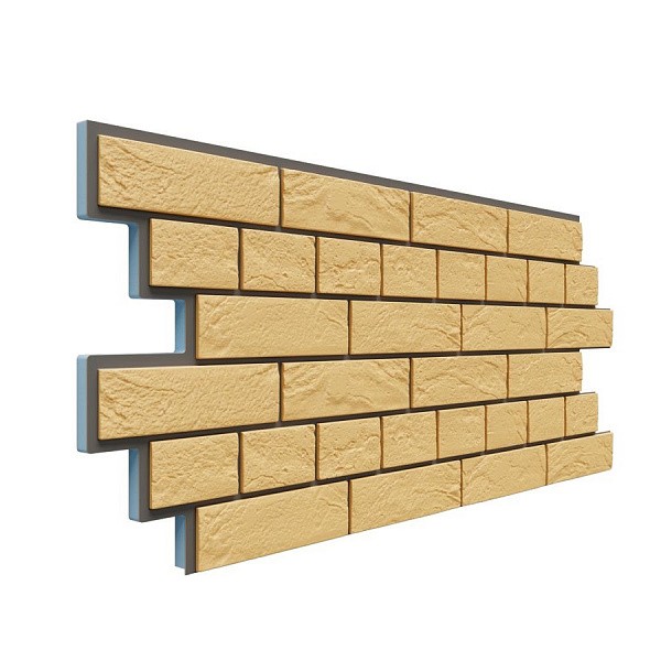 Фасадная термопанель Доломит Венецианский кирпич 20 мм Жёлтый купить в Шуе Фасадная термопанель Доломит Венецианский кирпич 20 мм Жёлтый купить в Шуе