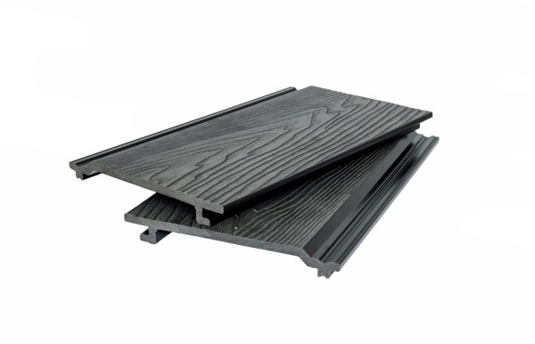 Фасадная доска POLIVAN GROUP 3D фактура дерева DENPASAR чёрный купить в Шуе