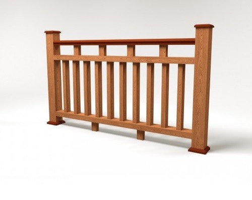 Ограждение из ДПК FG8 терракот купить в Шуе