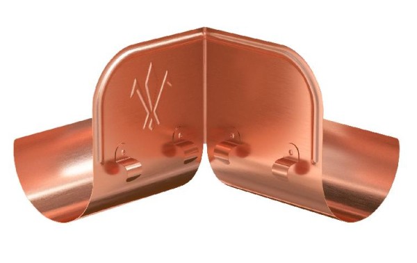 Водосток Aquasistem, система 150/100 - Ограничитель перелива угловой медный купить в Шуе