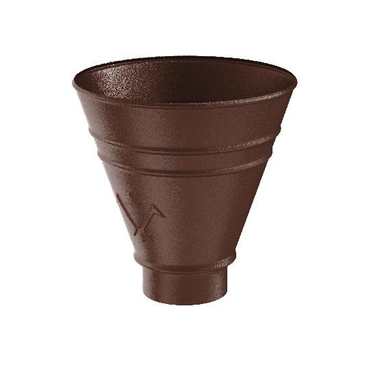 Водосток Aquasistem, Система 150/100 - Воронка водосборная круглая RAL 8017 Коричневый matt купить в Шуе