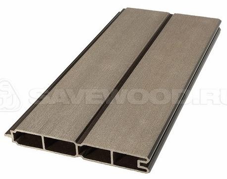 Заборный профиль из ДПК Savewood SW Agger матовый тёмно-коричневы купить в Шуе